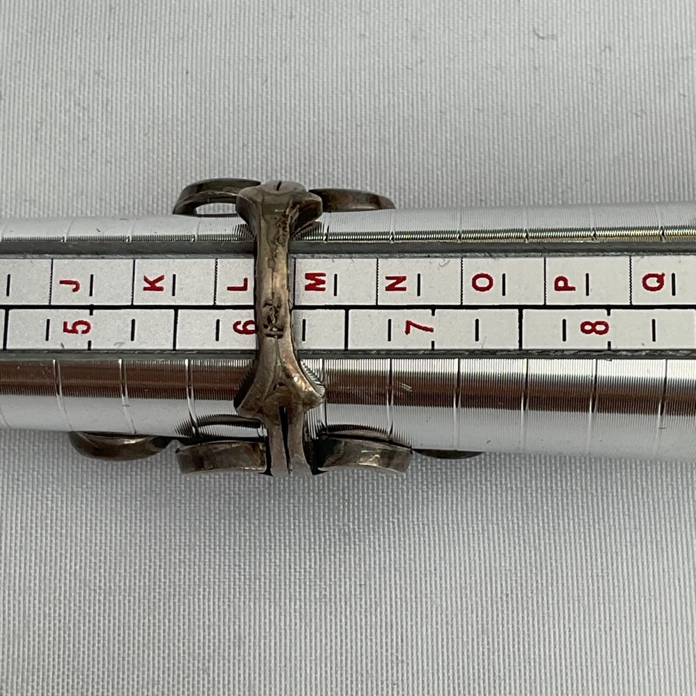 Source Unknown Silver Swirl Ring - image 7